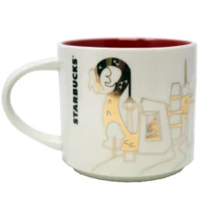 Starbucks You Are Here Series China Ceramic Mug, 14 Oz