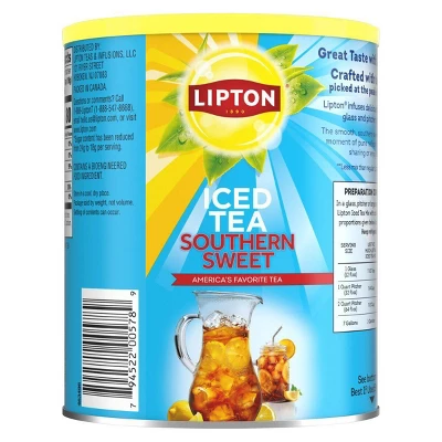 Lipton Southern Sweet Iced Tea Mix - 50.2oz 4 Lipton Southern Sweet Iced Tea Mix - 50.2oz - Image 2