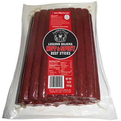 Buffalo Bills 1-lb Pack Hot & Spicy Lebanon Bologna Sticks (Pennsylvania Dutch Hot Beef Sticks) 6 Buffalo Bills 1-lb Pack Hot & Spicy Lebanon Bologna Sticks (Pennsylvania Dutch Hot Beef Sticks) - Image 4