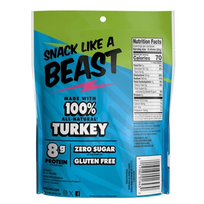 Jack Link's MrBeast Mini Turkey Sticks - 6oz/12ct 3 Jack Link's MrBeast Mini Turkey Sticks - 6oz/12ct