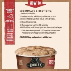 Kodiak Protein-Packed Cinnamon Roll Muffin Power Cup - 2.36oz -Food Sale Stores GUEST 717aca8c dd6b 4831 9996 93694551cf4b