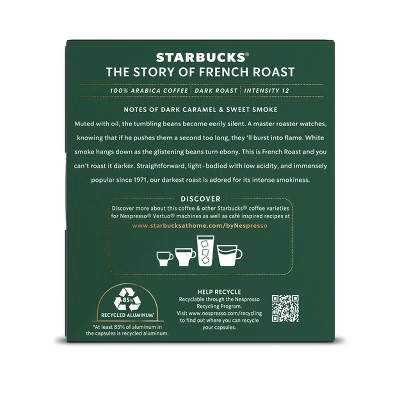 Starbucks By Nespresso Vertuo Line French Roast 10 Starbucks By Nespresso Vertuo Line French Roast - Image 8
