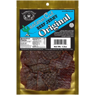 Buffalo Bills 1.5oz Western Cut Original Beef Jerky - Ten 1.5oz Packs 3 Buffalo Bills 1.5oz Western Cut Original Beef Jerky - Ten 1.5oz Packs