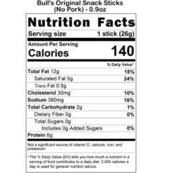Bull's 0.9oz Original Sticks (No Pork) 24-ct Boxes - 3 Boxes 11 Bull's 0.9oz Original Sticks (No Pork) 24-ct Boxes - 3 Boxes -Food Sale Stores GUEST 74f95761 2505 4662 9a62 03437f6cc537