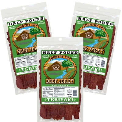 Buffalo Bills 8oz Teriyaki Country Cut Beef Jerky - Three 8oz Packs 6 Buffalo Bills 8oz Teriyaki Country Cut Beef Jerky - Three 8oz Packs - Image 4