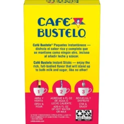 Café Bustelo Espresso Instant Coffee Single Serve Packets - 6ct