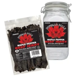 Buffalo Bills Maple Pepper Beef Jerky 1 Bag Starter Kit (1 Bag And 1 Jar) -Food Sale Stores GUEST 7a5d61d8 281b 4e62 a95e 393d3f97b41f