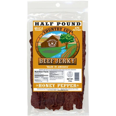 Buffalo Bills 8oz Honey Pepper Country Cut Beef Jerky - Three 8oz Packs 3 Buffalo Bills 8oz Honey Pepper Country Cut Beef Jerky - Three 8oz Packs