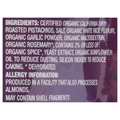 Nichols Farms No Shell Pistachios Rosemary And Garlic - Case Of 12/5 Oz 4 Nichols Farms No Shell Pistachios Rosemary And Garlic - Case Of 12/5 Oz - Image 2