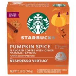 Starbucks By Nespresso Vertuo Line Pumpkin Spice Flavored Light Roast Coffee Pods -Food Sale Stores GUEST 7f18cb9b 8362 4c8d a45e ec5f4e132584