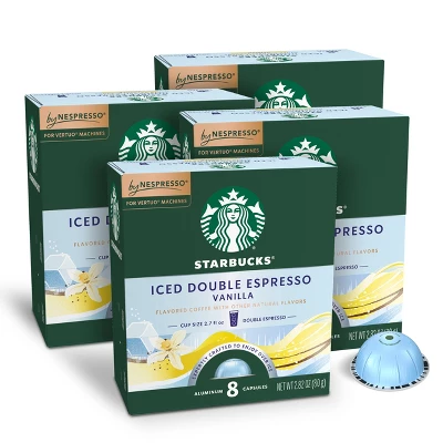 Starbucks By Nespresso Vertuo Line Iced Double Espresso Vanilla Flavored Light Roast Coffee Pods 11 Starbucks By Nespresso Vertuo Line Iced Double Espresso Vanilla Flavored Light Roast Coffee Pods - Image 9
