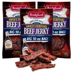 Bridgford Sweet Baby Ray’s Beef Jerky Sweet Teriyaki 10 Oz - High Protein Beef Jerky Teriyaki For On The Go Snacking And Busy Lifestyles -Food Sale Stores GUEST 82553a67 24af 4a31 a7af e52f51b81a24
