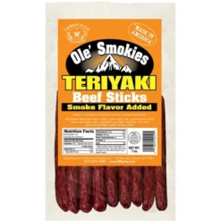 Buffalo Bills 7oz Teriyaki Ole Smokies (Beef Sticks) - Four 7oz Packs