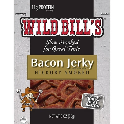Wild Bill's 3-Piece Jerky Sampler (One 3oz Pack Of Original Hickory, Black Peppered And Bacon) 5 Wild Bill's 3-Piece Jerky Sampler (One 3oz Pack Of Original Hickory, Black Peppered And Bacon) - Image 3