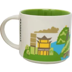 Starbucks You Are Here Series Guilin Ceramic Mug, 14 Oz