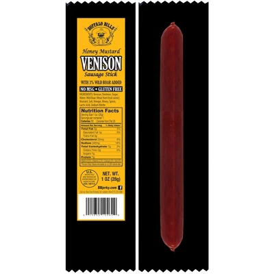 Buffalo Bills 15-ct Honey Mustard Venison Exotic Game Sticks - Two 15-ct Tubs 4 Buffalo Bills 15-ct Honey Mustard Venison Exotic Game Sticks - Two 15-ct Tubs - Image 2