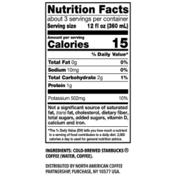 Starbucks Black Unsweetened Cold Brew Coffee - 40 Fl Oz -Food Sale Stores GUEST 8a42edbe 8037 410d 9b54 5d4ccbd490f1