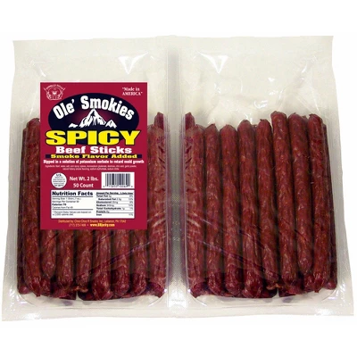 Buffalo Bills 2-lb Spicy 5" Ole Smokies Saddlebag (50 Twist End Beef Sticks Per Saddlebag) 6 Buffalo Bills 2-lb Spicy 5" Ole Smokies Saddlebag (50 Twist End Beef Sticks Per Saddlebag) - Image 4