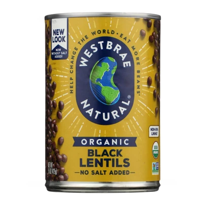 Westbrae Foods Organic Black Lentils Beans - Case Of 12 - 15 Oz 4 Westbrae Foods Organic Black Lentils Beans - Case Of 12 - 15 Oz - Image 2