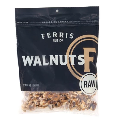 Ferris Nut Co. Raw Walnuts - Case Of 12/16 Oz 3 Ferris Nut Co. Raw Walnuts - Case Of 12/16 Oz