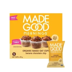 MadeGood Snack Bars Banana Chocolate Chip Oat Cups - 1.23oz/5ct 15 MadeGood Snack Bars Banana Chocolate Chip Oat Cups - 1.23oz/5ct -Food Sale Stores GUEST 91a89be5 574b 46e0 b3ca 5fb80db7dfe3
