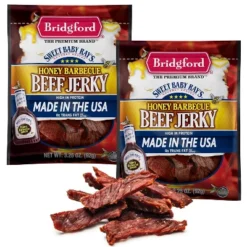 Bridgford Sweet Baby Ray’s Beef Jerky Honey BBQ 3.25 Oz - Ready-to-Eat High Protein Jerky For Midday Energy Boost Or A Post Workout Snack -Food Sale Stores GUEST 946d7f03 8562 4b21 870b 317ff91b2faa