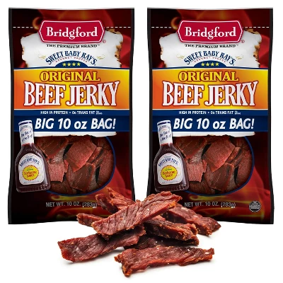 Bridgford Sweet Baby Ray’s Beef Jerky Original 10 Oz - High Protein Healthy Ready-to-Eat Beef Jerky For Your Dietary Preferences 10 Bridgford Sweet Baby Ray’s Beef Jerky Original 10 Oz - High Protein Healthy Ready-to-Eat Beef Jerky For Your Dietary Preferences - Image 8