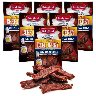 Bridgford Sweet Baby Ray’s Beef Jerky Original 10 Oz - High Protein Healthy Ready-to-Eat Beef Jerky For Your Dietary Preferences 13 Bridgford Sweet Baby Ray’s Beef Jerky Original 10 Oz - High Protein Healthy Ready-to-Eat Beef Jerky For Your Dietary Preferences - Image 11