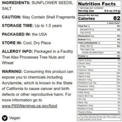 Dry Roasted Sunflower Seed Kernels With Himalayan Salt - By Food To Live -Food Sale Stores GUEST 9b11a307 ec95 4a6a a2d8 fc13b3272b12