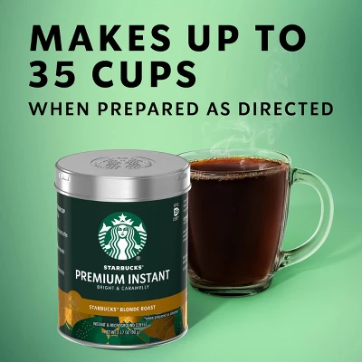 Starbucks Premium Blonde Light Roast Instant Coffee - 3.17oz 9 Starbucks Premium Blonde Light Roast Instant Coffee - 3.17oz - Image 7