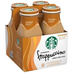 Starbucks Frappuccino Caramel Coffee Drink - 4pk/9.5 Fl Oz Glass Bottles