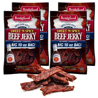 Bridgford Sweet Baby Ray’s Beef Jerky Sweet N Spicy 10 Oz - Ready-to-Eat High Protein Sweetened Spicy Beef Jerky For On-the-Go Snacking 12 Bridgford Sweet Baby Ray’s Beef Jerky Sweet N Spicy 10 Oz - Ready-to-Eat High Protein Sweetened Spicy Beef Jerky For On-the-Go Snacking - Image 10