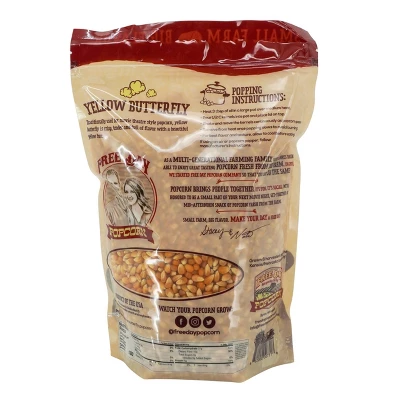 Yellow Butterfly Un-Popped Popcorn | Pack Of 2 | 3 Lb | Non-GMO | Free Day Popcorn 4 Yellow Butterfly Un-Popped Popcorn | Pack Of 2 | 3 Lb | Non-GMO | Free Day Popcorn - Image 2