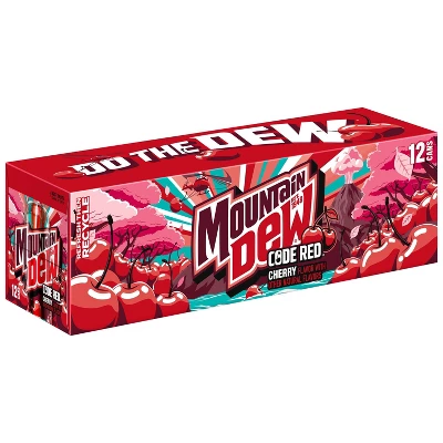 Mountain Dew Code Red Soda - 12pk/12 Fl Oz Cans 3 Mountain Dew Code Red Soda - 12pk/12 Fl Oz Cans
