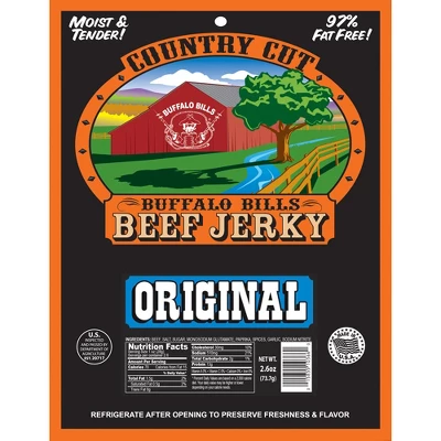Buffalo Bills 2.6oz Original (aka Mild) Country Cut Beef Jerky - Six 2.6oz Packs 3 Buffalo Bills 2.6oz Original (aka Mild) Country Cut Beef Jerky - Six 2.6oz Packs