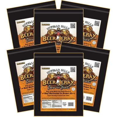 Buffalo Bills 2.6oz Premium Beer Beef Jerky Packs (six 2.6oz Beef Jerky Packs) 6 Buffalo Bills 2.6oz Premium Beer Beef Jerky Packs (six 2.6oz Beef Jerky Packs) - Image 4