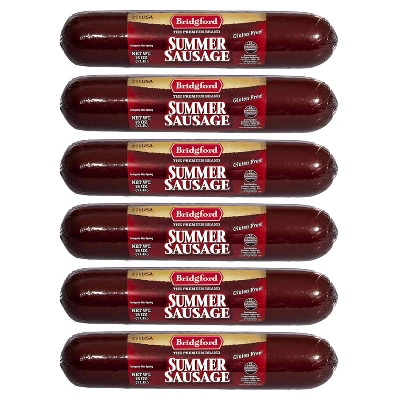 Bridgford Summer Sausage 16 Oz - Protein-Rich Keto-Friendly Shelf-Stable Snack - Great For Sausage Rolls And On Your Charcuterie Boards 13 Bridgford Summer Sausage 16 Oz - Protein-Rich Keto-Friendly Shelf-Stable Snack - Great For Sausage Rolls And On Your Charcuterie Boards - Image 11
