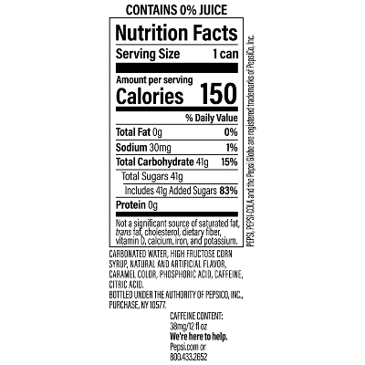 Pepsi Wild Cherry & Cream Soda - 12pk/12 Fl Oz Cans 12 Pepsi Wild Cherry & Cream Soda - 12pk/12 Fl Oz Cans - Image 10
