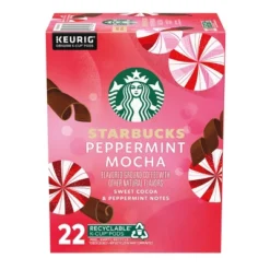 Starbucks Peppermint Mocha Light Roast Keurig K-Cup Coffee Pods - 22ct -Food Sale Stores GUEST ab8f50c8 c684 4d86 bc80 a533b8fe9c8e