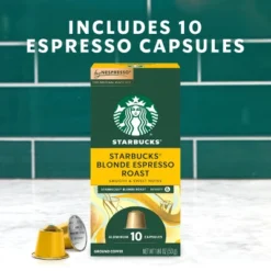 Starbucks By Nespresso Original Line Pods Light Roast Coffee Blonde Espresso Roast - 10ct -Food Sale Stores GUEST ad02078e b406 407e a2d3 07bab1e68691