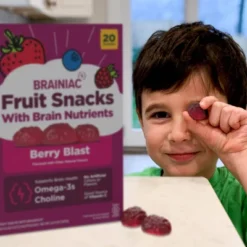 Brainiac Kids Fruit Snacks With Omega-3s Berry Blast - 12.4oz/20ct -Food Sale Stores GUEST b079dcd4 5a28 4a25 8597 478c82a89531
