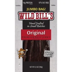Wild Bill's Original Hickory Beef Jerky 6.5oz Packs - 3 Packs