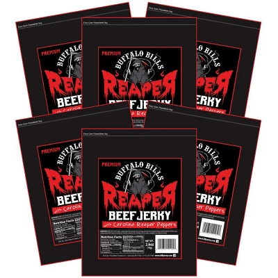 Buffalo Bills 2.6oz Premium Reaper Beef Jerky Packs (six 2.6oz Beef Jerky Packs) 6 Buffalo Bills 2.6oz Premium Reaper Beef Jerky Packs (six 2.6oz Beef Jerky Packs) - Image 4