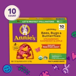 Annie's Organic Bees, Bugs & Butterflies Strawberry, Raspberry & Apple Fruit Snacks - 7oz/10ct -Food Sale Stores GUEST b69b042a 674a 4145 8fc2 f1cf3a3cf249