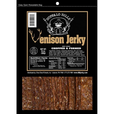 Buffalo Bills 10oz Original Venison Jerky Strips Packs (two 10oz Packs Venison Jerky Strips) 3 Buffalo Bills 10oz Original Venison Jerky Strips Packs (two 10oz Packs Venison Jerky Strips)