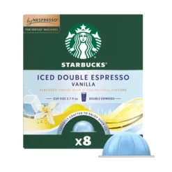 Starbucks By Nespresso Vertuo Line Iced Double Espresso Vanilla Flavored Light Roast Coffee Pods 18 Starbucks By Nespresso Vertuo Line Iced Double Espresso Vanilla Flavored Light Roast Coffee Pods -Food Sale Stores GUEST b9b052a5 04c2 4c54 b705 0f0aeda85841