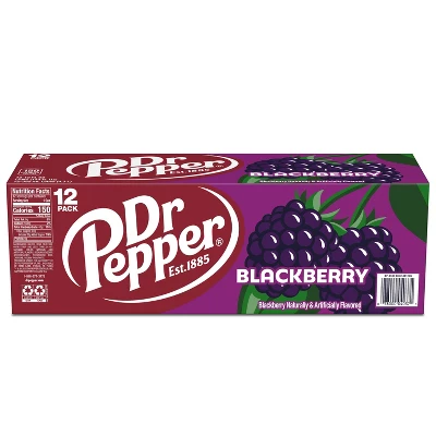Dr Pepper Blackberry Soda - 12pk/12 Fl Oz Cans 8 Dr Pepper Blackberry Soda - 12pk/12 Fl Oz Cans - Image 6