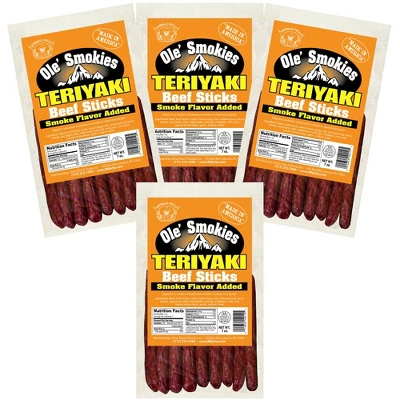 Buffalo Bills 7oz Teriyaki Ole Smokies (Beef Sticks) - Four 7oz Packs 6 Buffalo Bills 7oz Teriyaki Ole Smokies (Beef Sticks) - Four 7oz Packs - Image 4