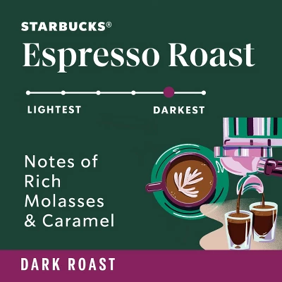 Starbucks Espresso Roast Dark Ground Coffee - 12oz 3 Starbucks Espresso Roast Dark Ground Coffee - 12oz