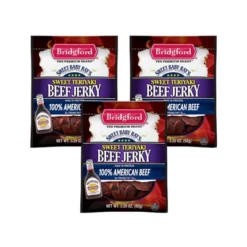 Bridgford Sweet Baby Ray’s Beef Jerky Sweet Teriyaki 3.25 Oz - High Protein Beef Jerky Teriyaki For On The Go Snacking And Busy Lifestyles -Food Sale Stores GUEST bcea785a 505d 4379 8eed 2bf6d2f7b7a8